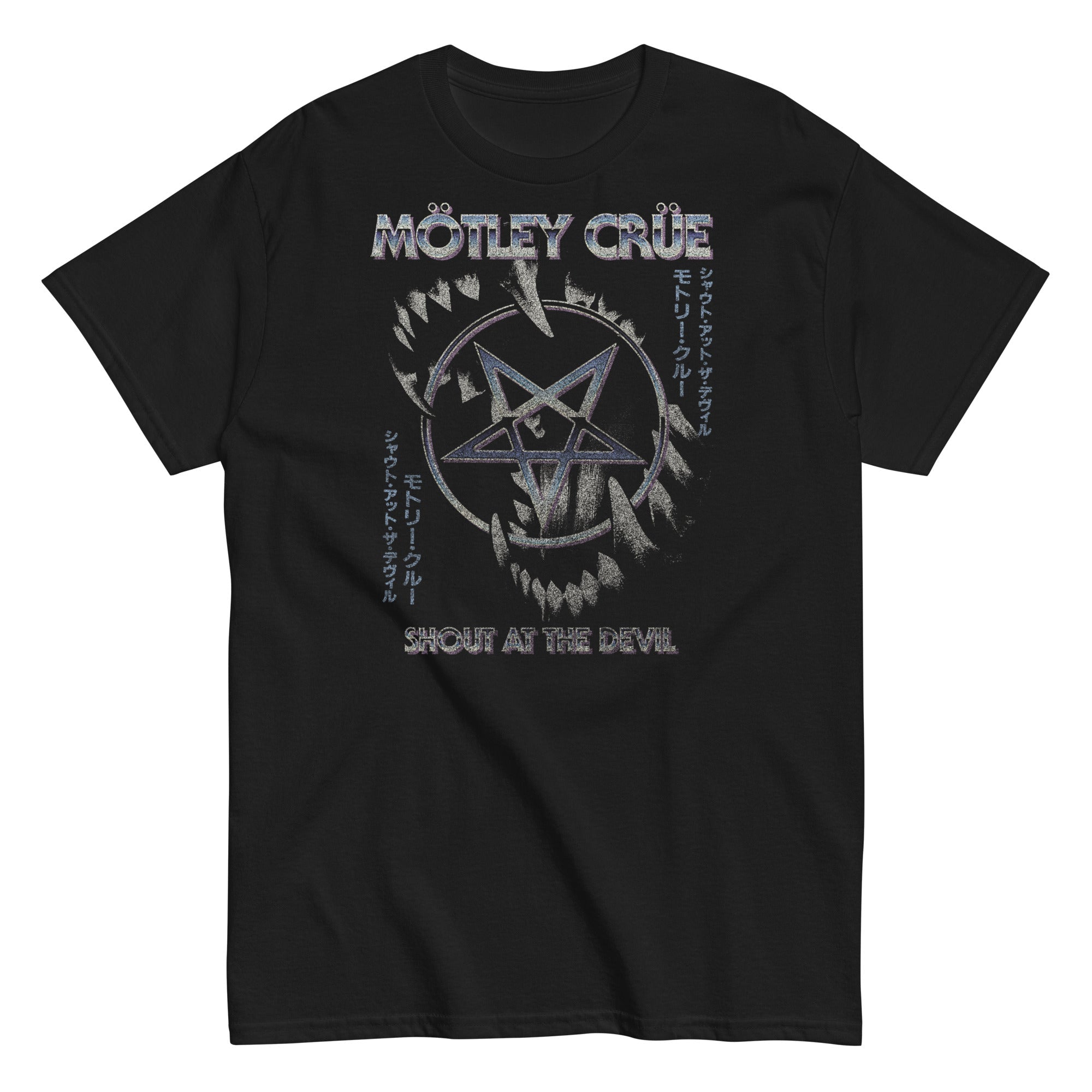 MerchMoment Motley Crue - Pentagram T-Shirt Black