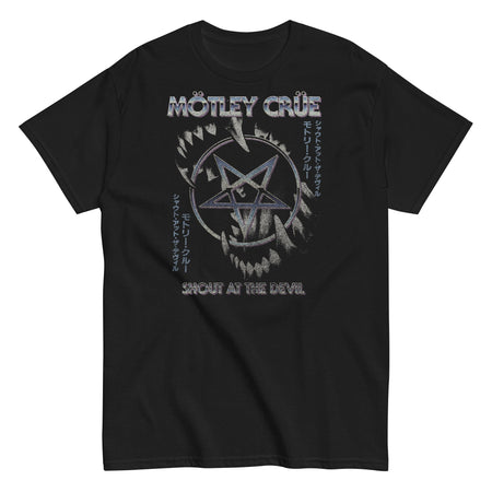 MerchMoment Motley Crue - Pentagram T-Shirt Black