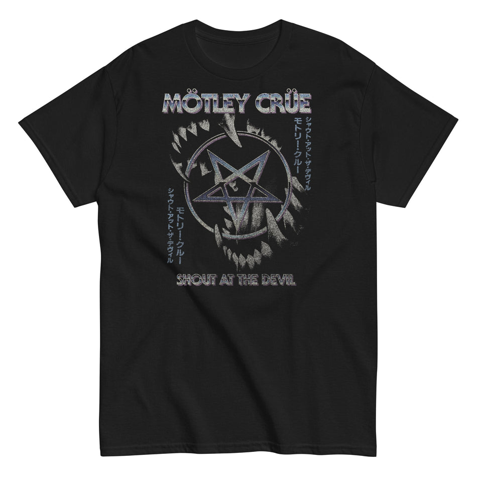 MerchMoment Motley Crue - Pentagram T-Shirt Black