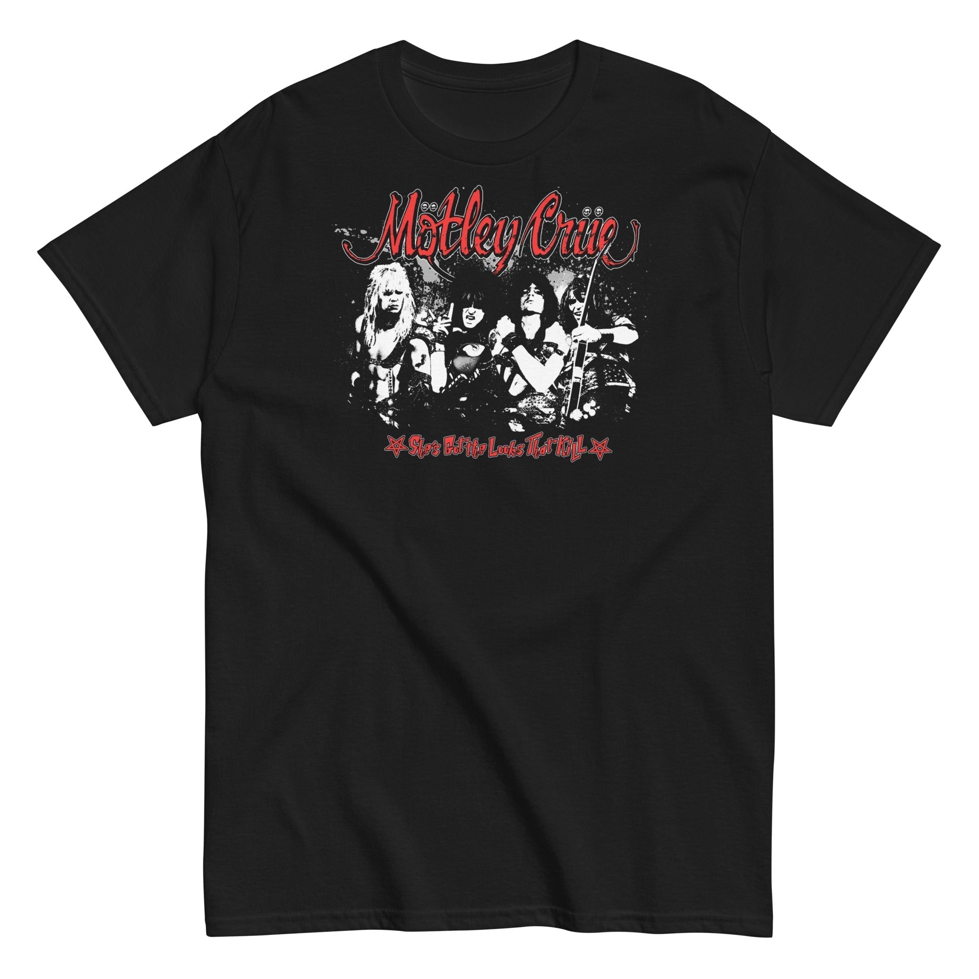 MerchMoment Motley Crue - She's Got the Looks T-Shirt Black