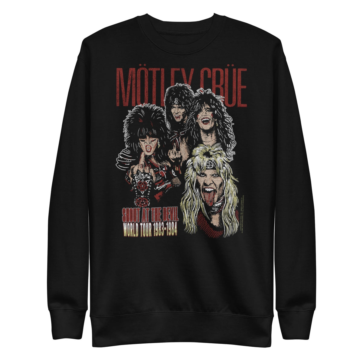 MerchMoment Motley Crue - Shout at the Devil Sweatshirt Black