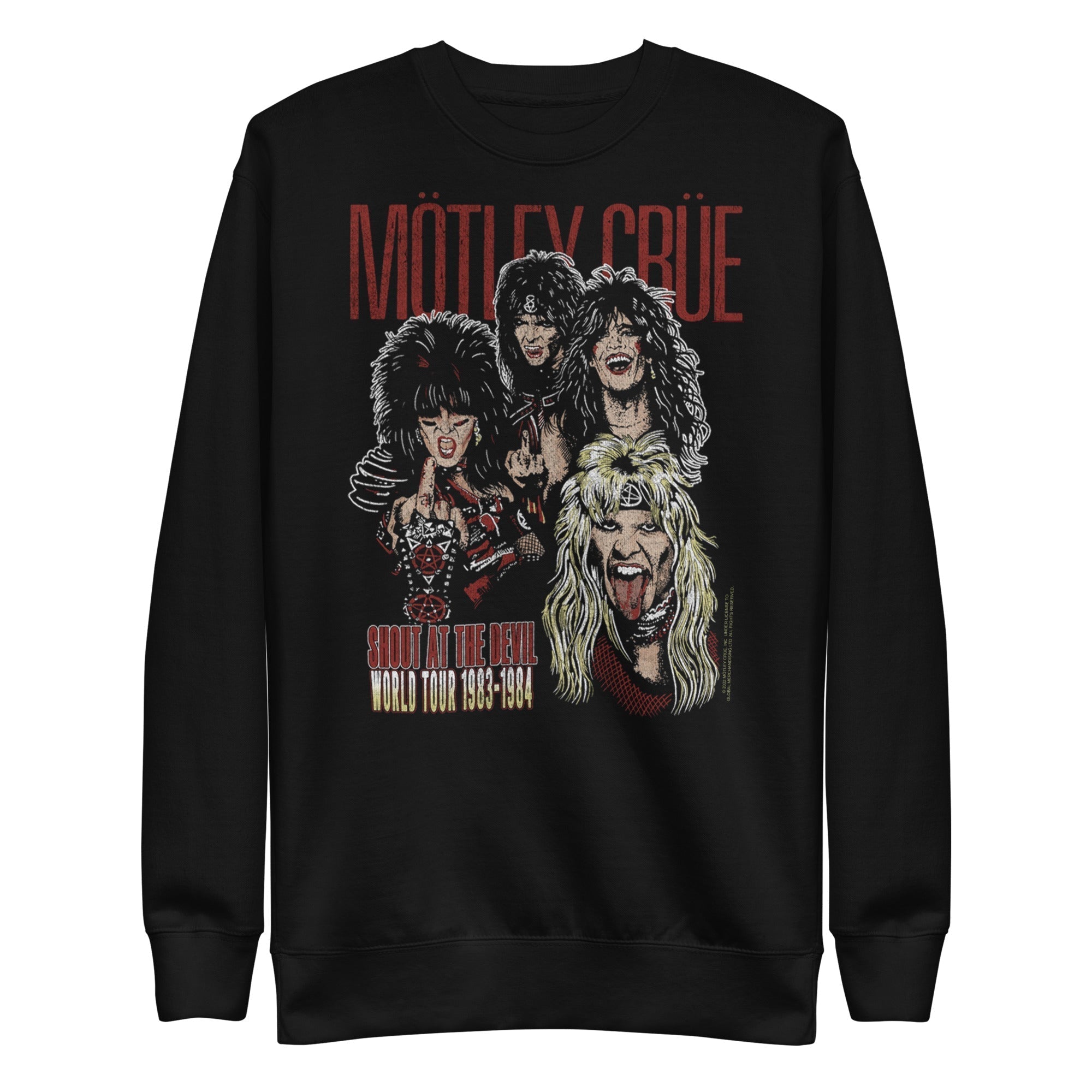 MerchMoment Motley Crue - Shout at the Devil Sweatshirt Black