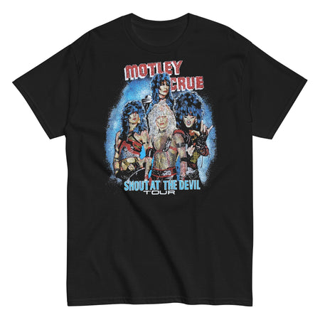 MerchMoment Motley Crue - Shout Tour T-Shirt Black