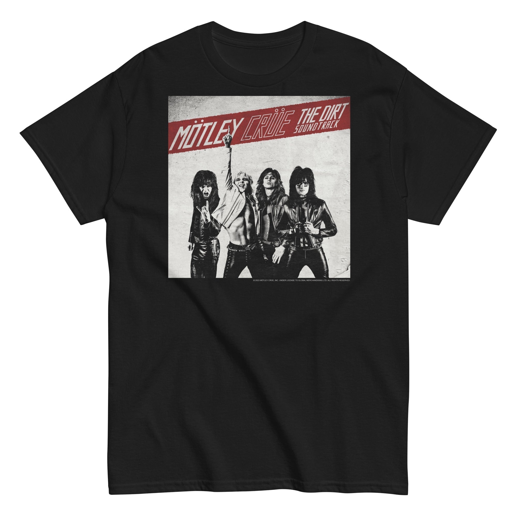 MerchMoment Motley Crue - The Dirt Cover T-Shirt Black