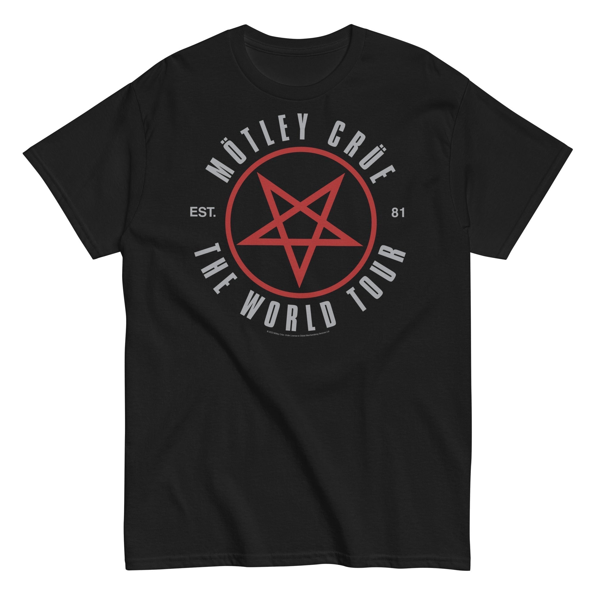 MerchMoment Motley Crue - The World Tour T-Shirt Black
