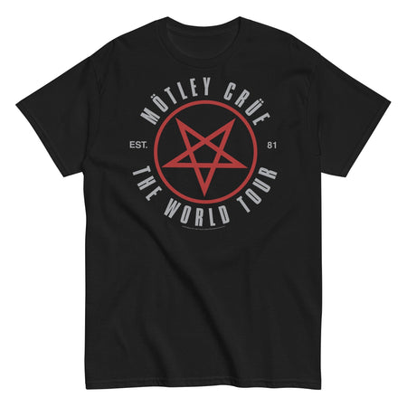 MerchMoment Motley Crue - The World Tour T-Shirt Black