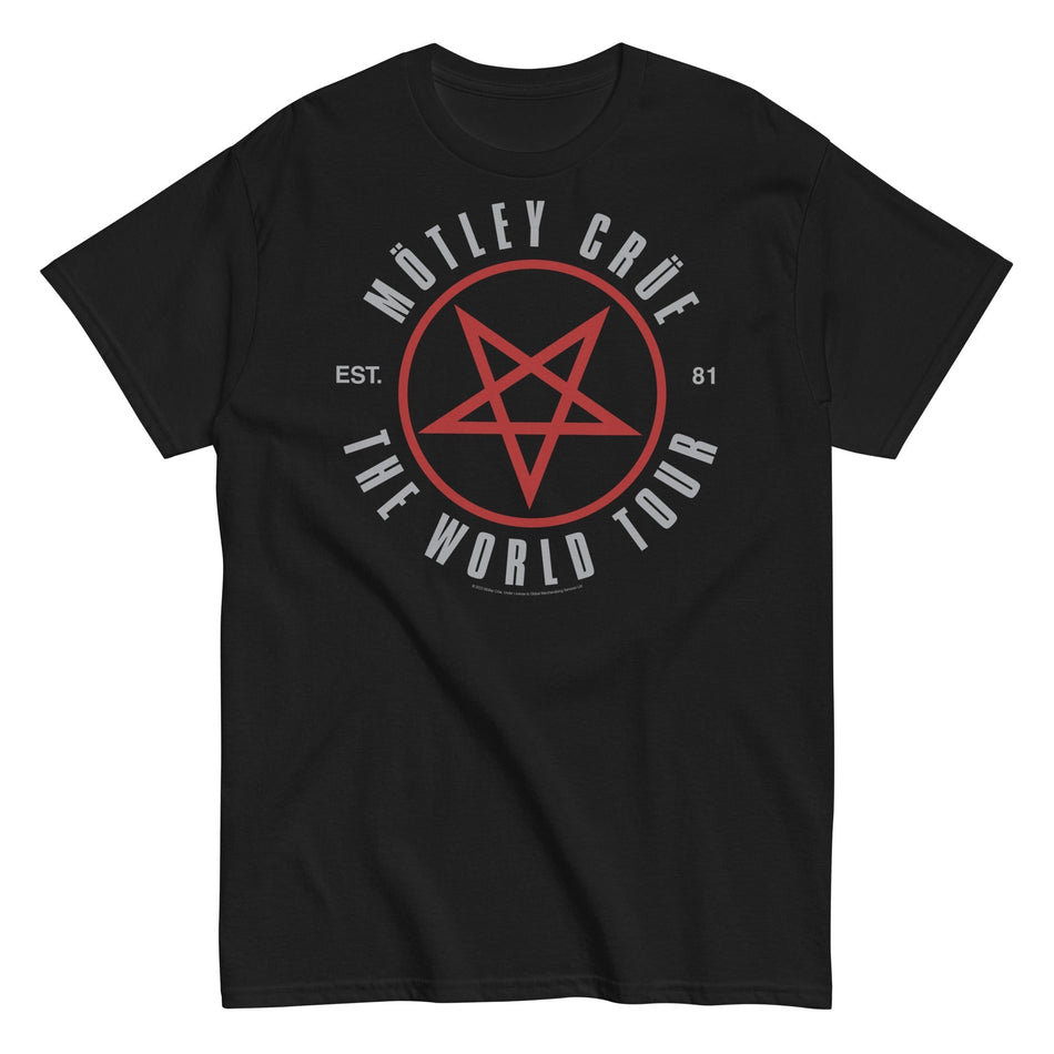 MerchMoment Motley Crue - The World Tour T-Shirt Black