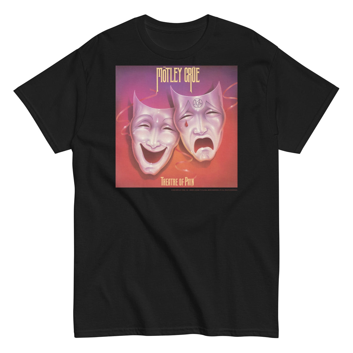 MerchMoment Motley Crue - Theatre of Pain Cover T-Shirt Black