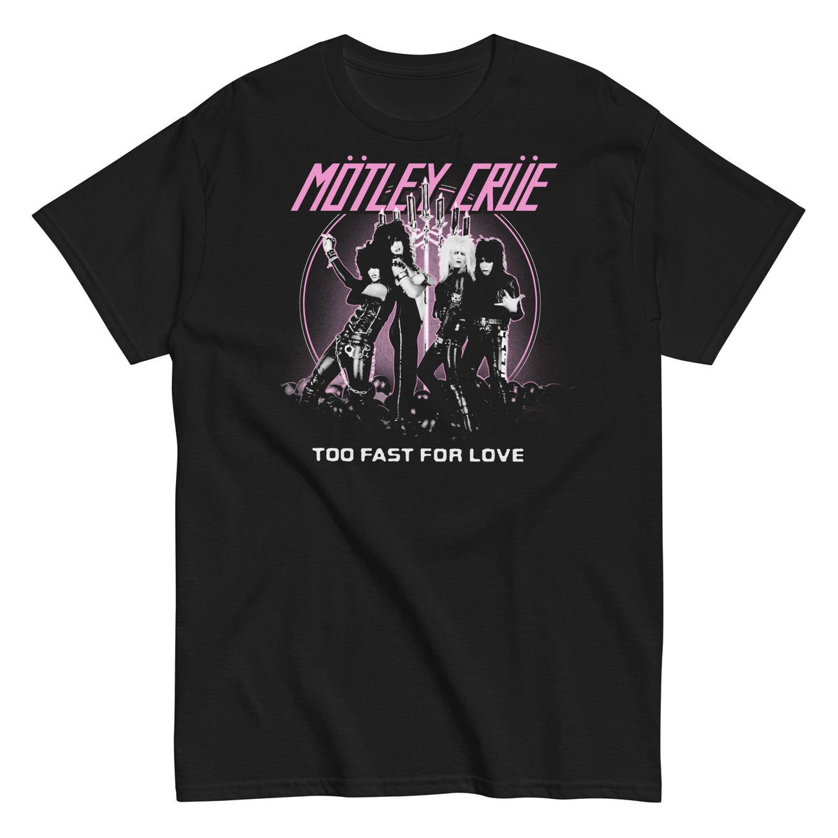 MerchMoment Motley Crue - Too Fast for Love T-Shirt Black