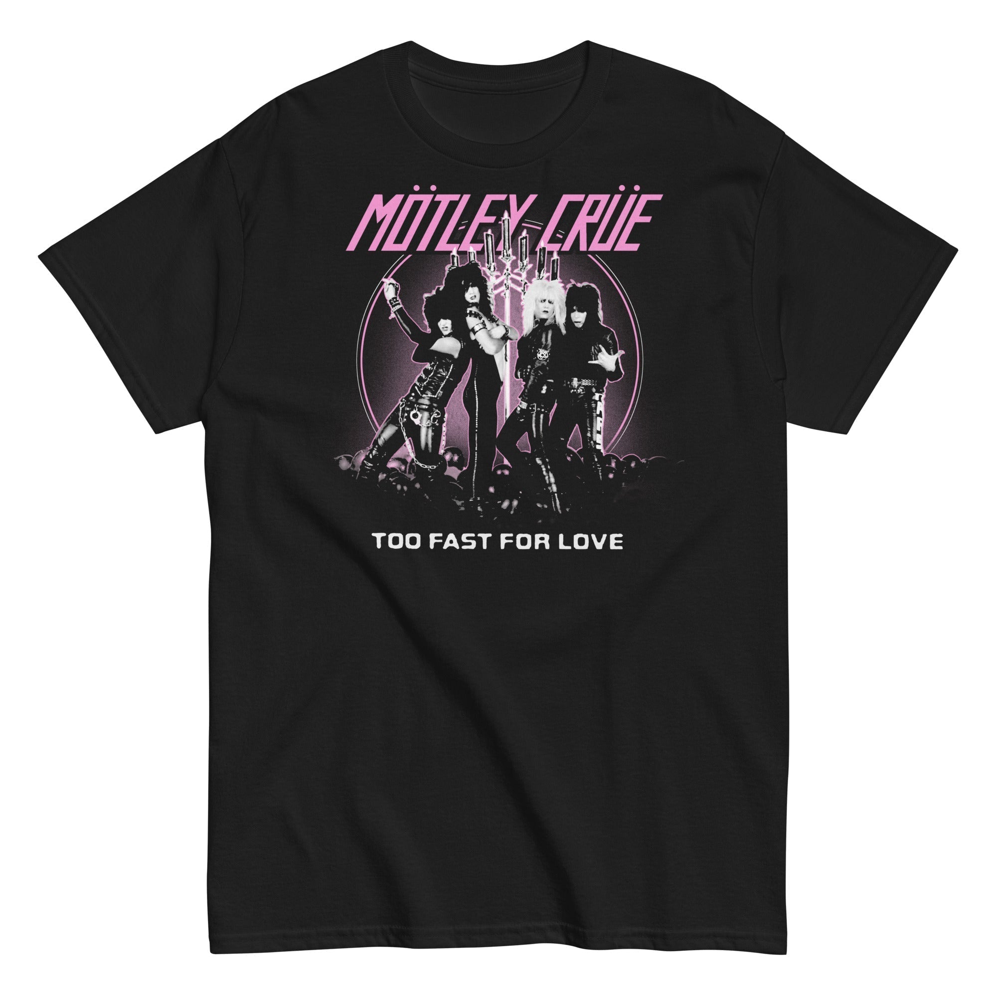 MerchMoment Motley Crue - Too Fast for Love T-Shirt Black