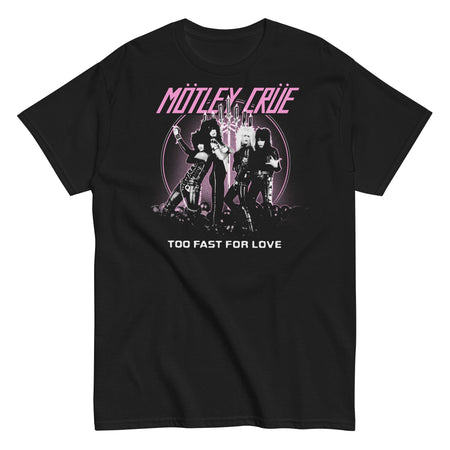 MerchMoment Motley Crue - Too Fast for Love T-Shirt Black