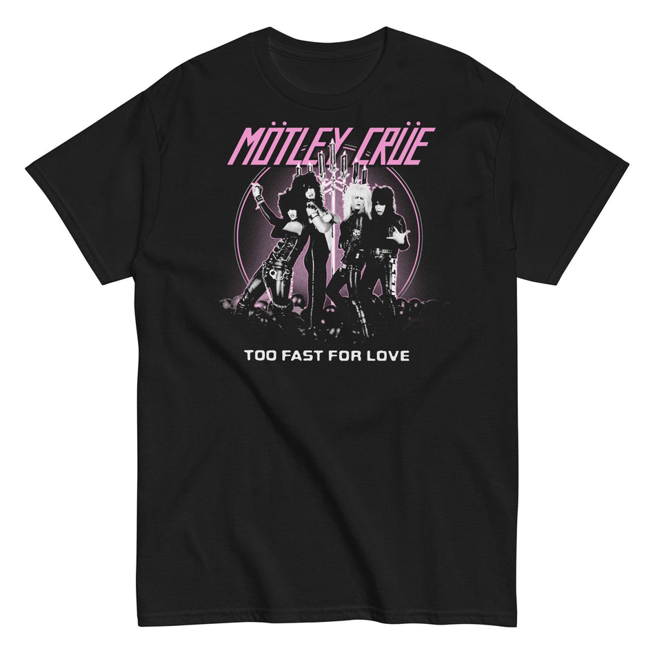 MerchMoment Motley Crue - Too Fast for Love T-Shirt Black
