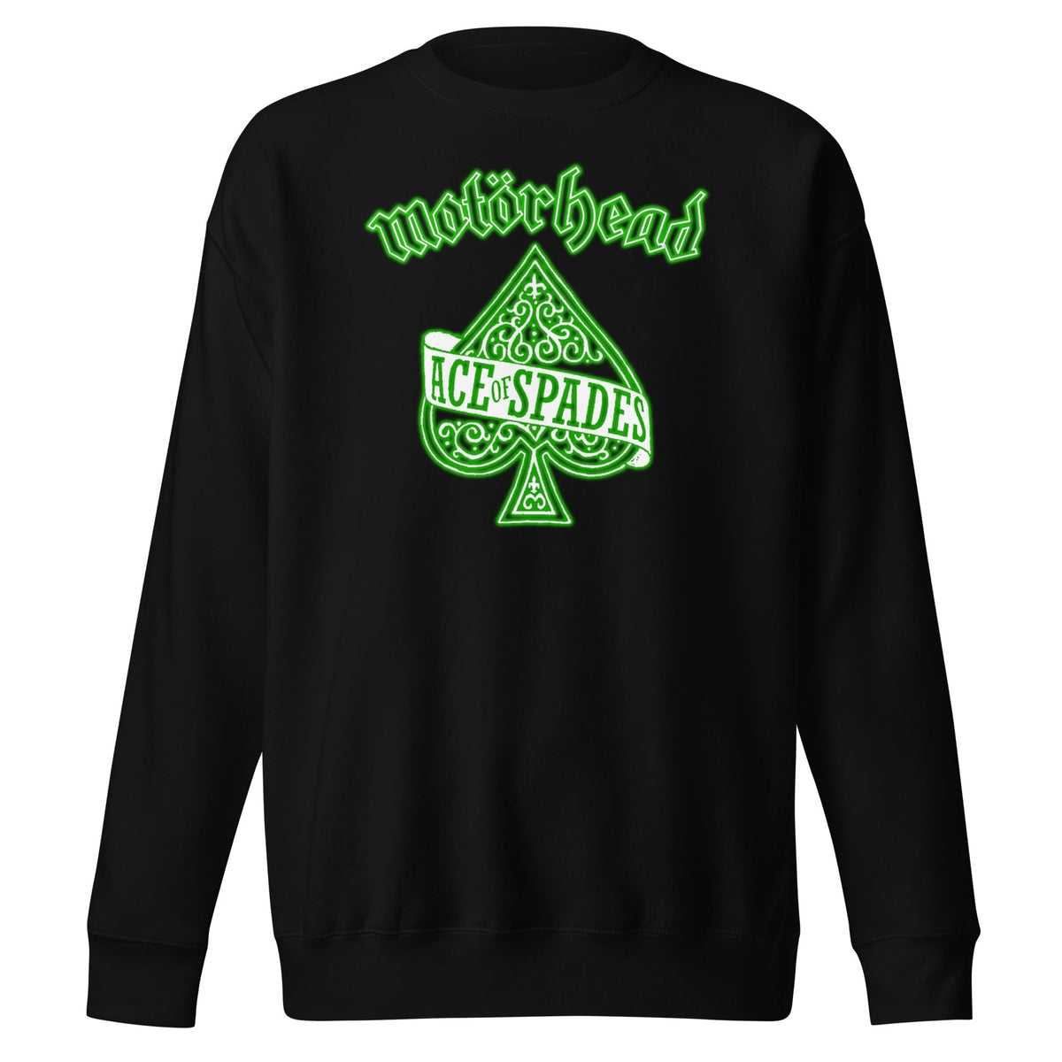 MerchMoment Motorhead - Green Ace Sweatshirt Black