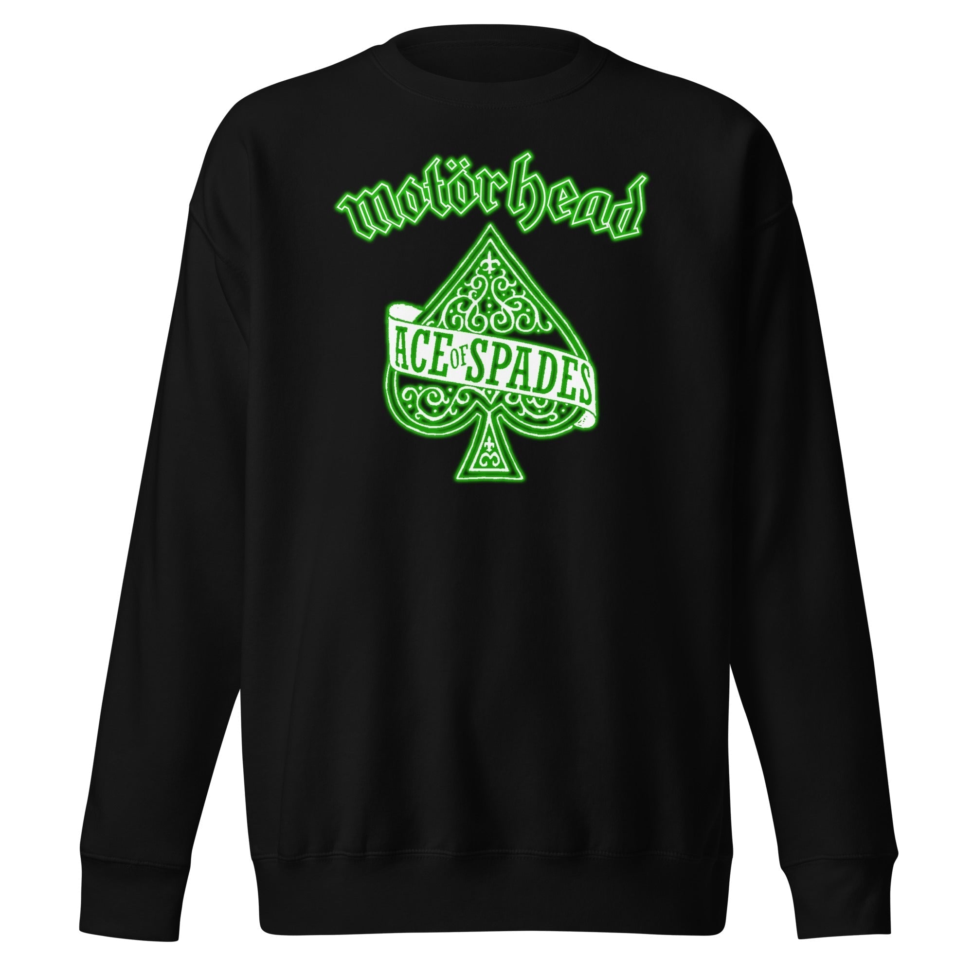 MerchMoment Motorhead - Green Ace Sweatshirt Black
