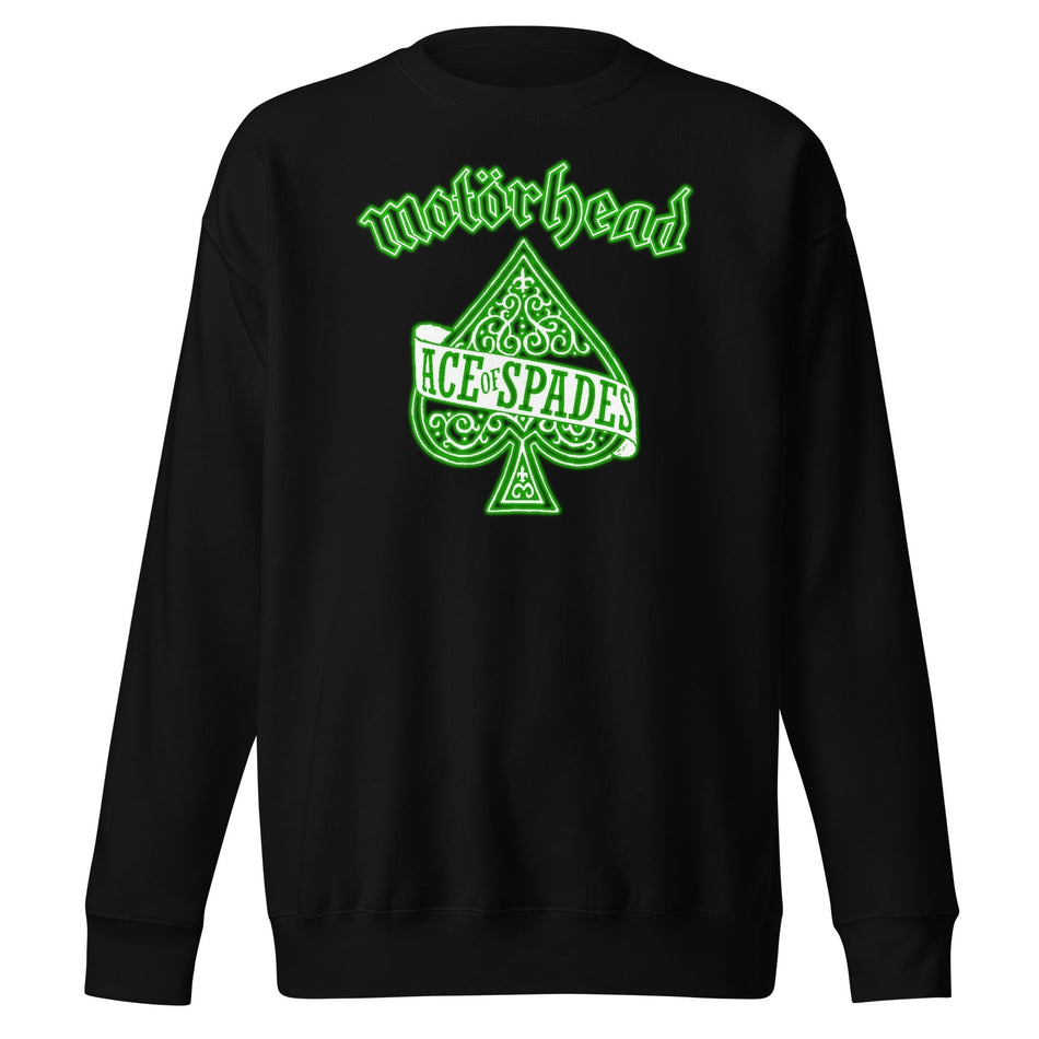 MerchMoment Motorhead - Green Ace Sweatshirt Black