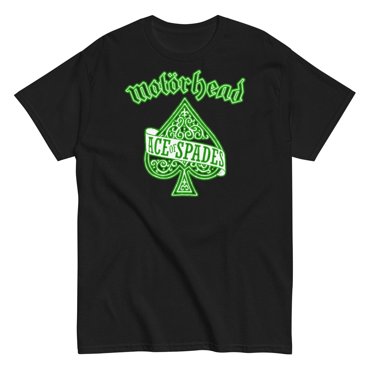 MerchMoment Motorhead - Green Ace T-Shirt Black