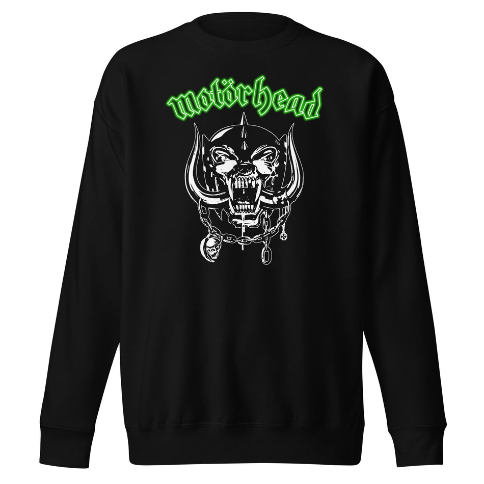 MerchMoment Motorhead - Green Logo Sweatshirt Black