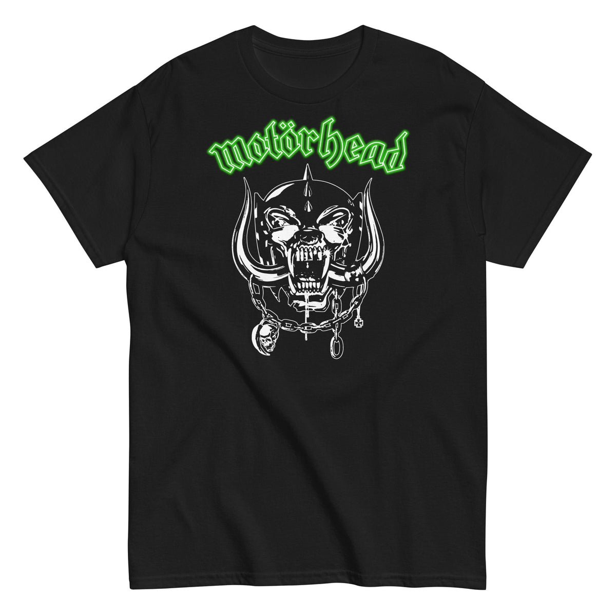 MerchMoment Motorhead - Green Logo T-Shirt Black