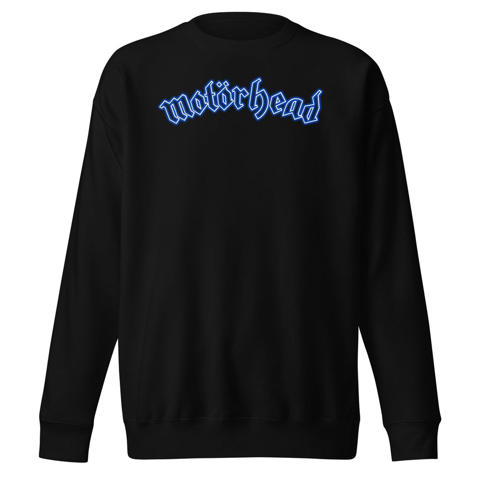 MerchMoment Motorhead - Neon Blue Moon Sweatshirt Black