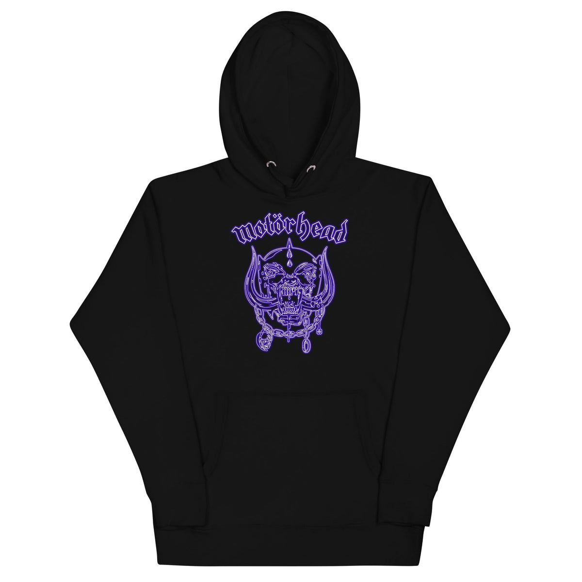 MerchMoment Motorhead - Neon Blue Warpig Hoodie Black