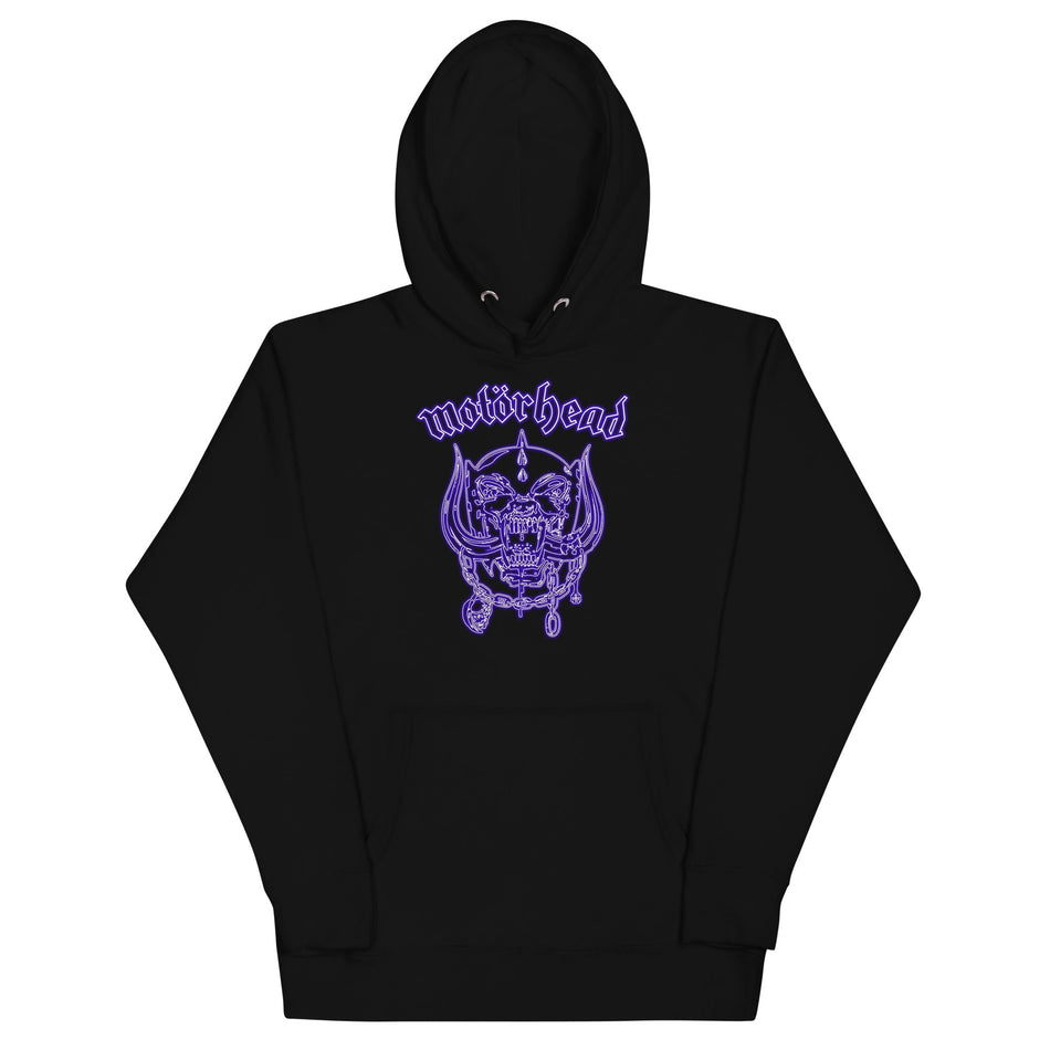 MerchMoment Motorhead - Neon Blue Warpig Hoodie Black