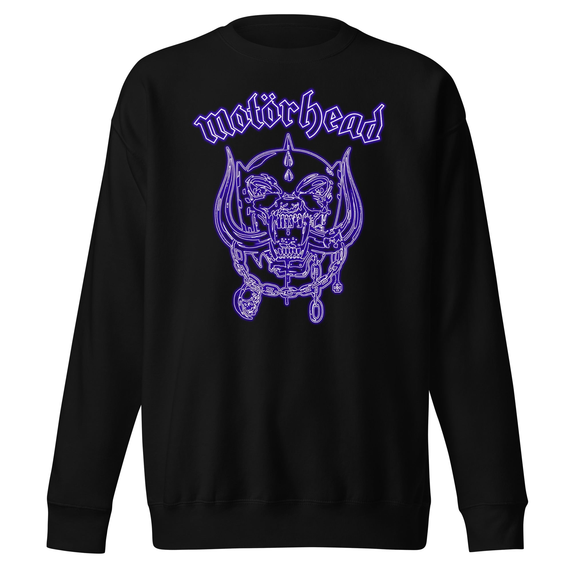 MerchMoment Motorhead - Neon Blue Warpig Sweatshirt Black