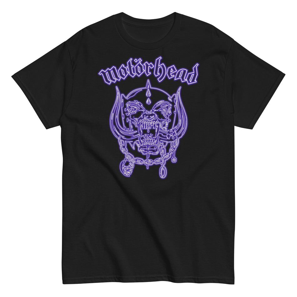 MerchMoment Motorhead - Neon Blue Warpig T-Shirt Black