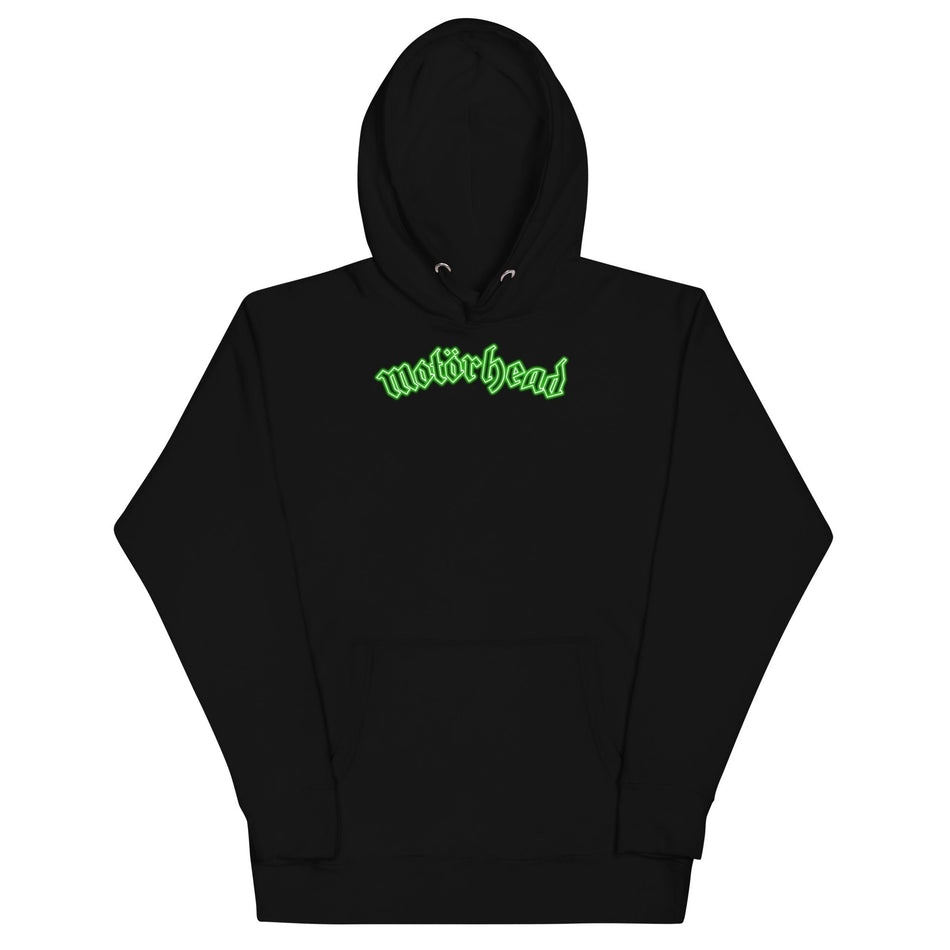 MerchMoment Motorhead - Neon Green Moon Hoodie Black