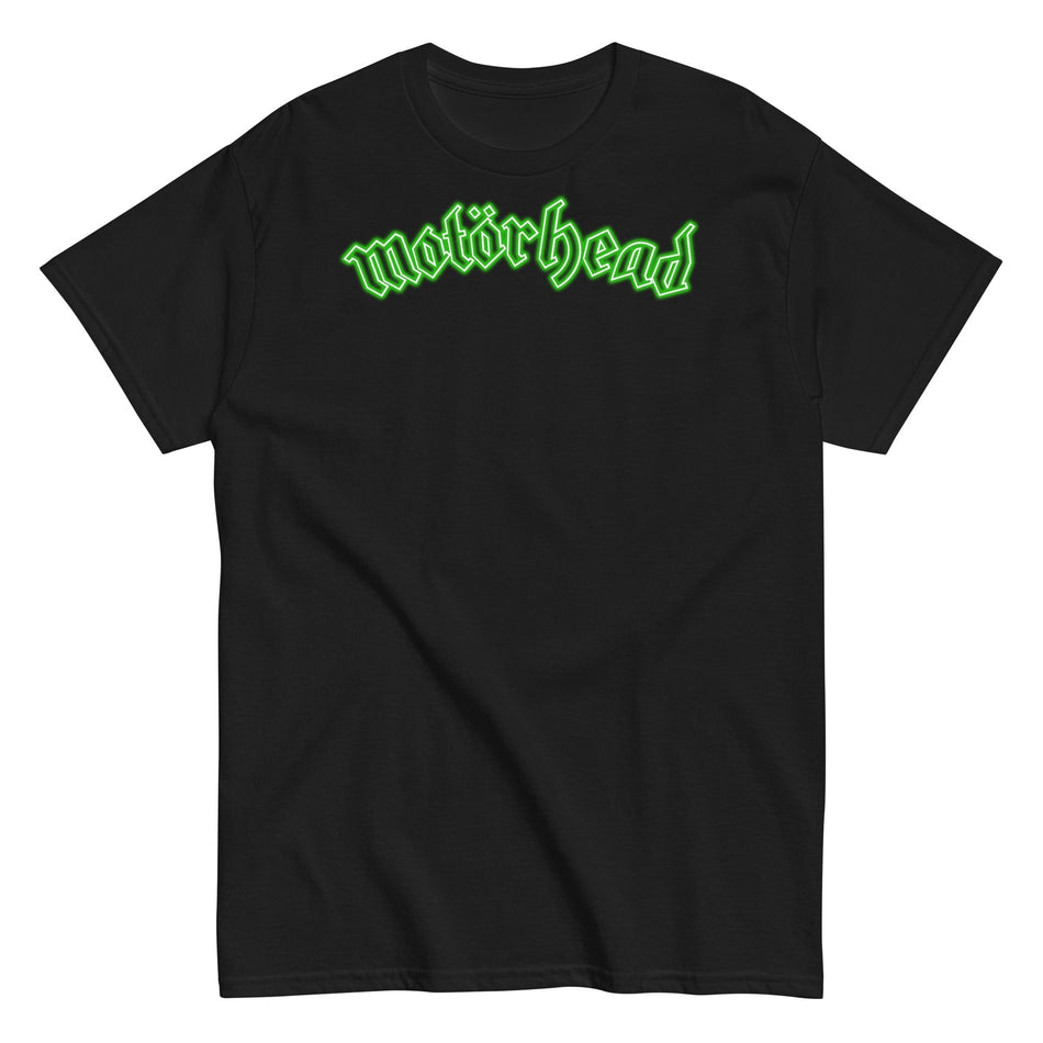 MerchMoment Motorhead - Neon Green Moon T-Shirt Black