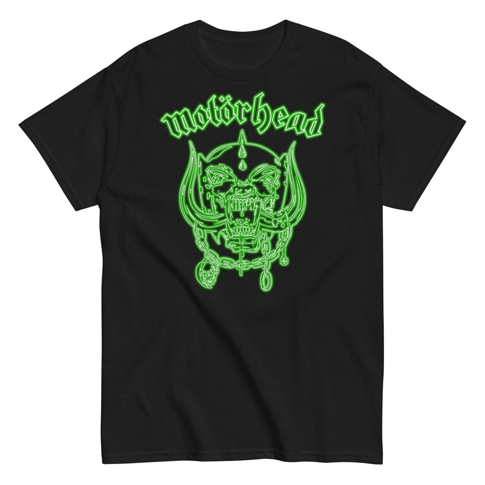 MerchMoment Motorhead - Neon Green Warpig T-Shirt Black