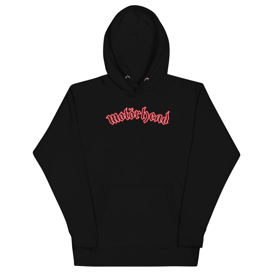 MerchMoment Motorhead - Neon Red Ace Hoodie Black
