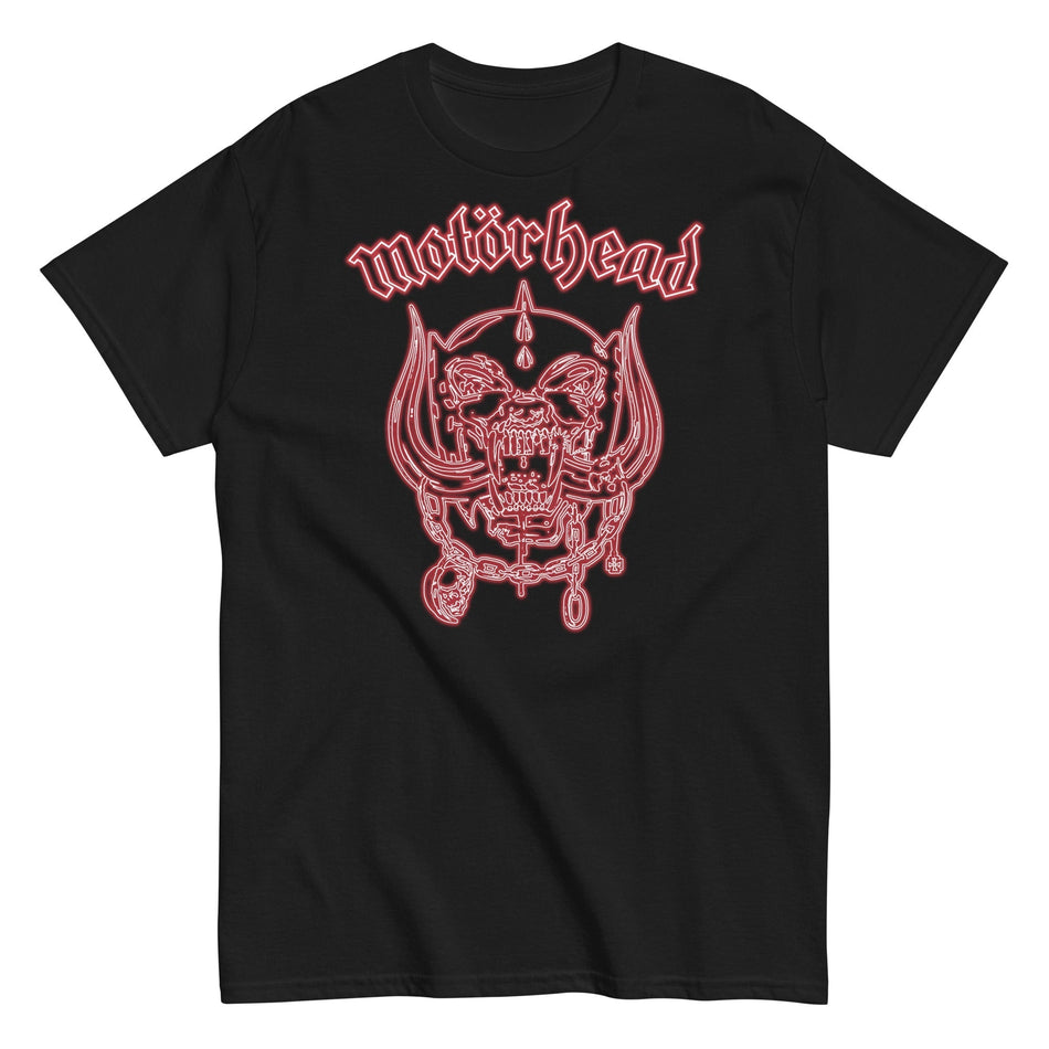 MerchMoment Motorhead - Neon Red Warpig T-Shirt Black