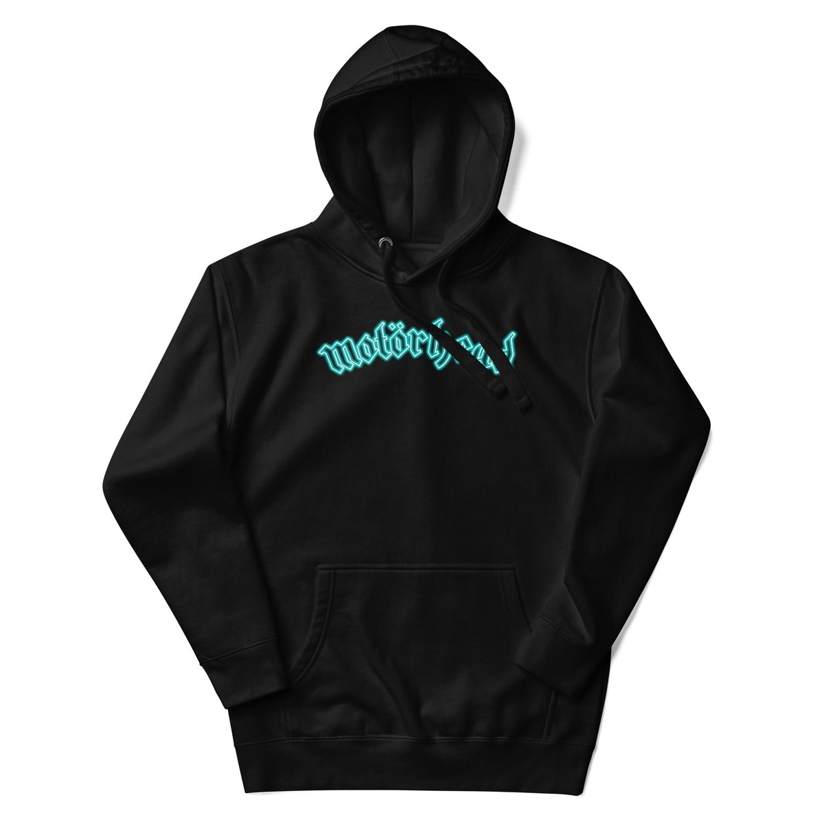 MerchMoment Motorhead - Neon Teal Moon Hoodie Black