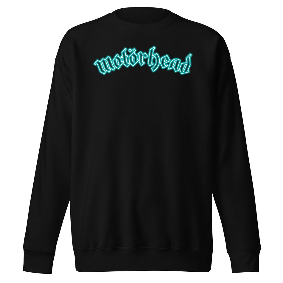 MerchMoment Motorhead - Neon Teal Moon Sweatshirt Black