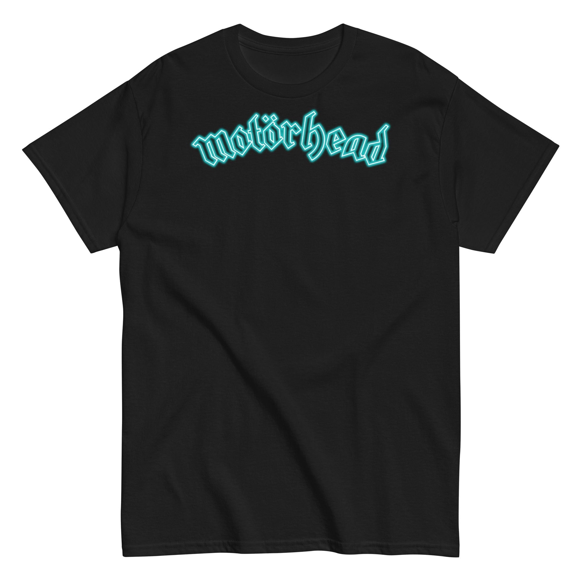MerchMoment Motorhead - Neon Teal Moon T-Shirt Black