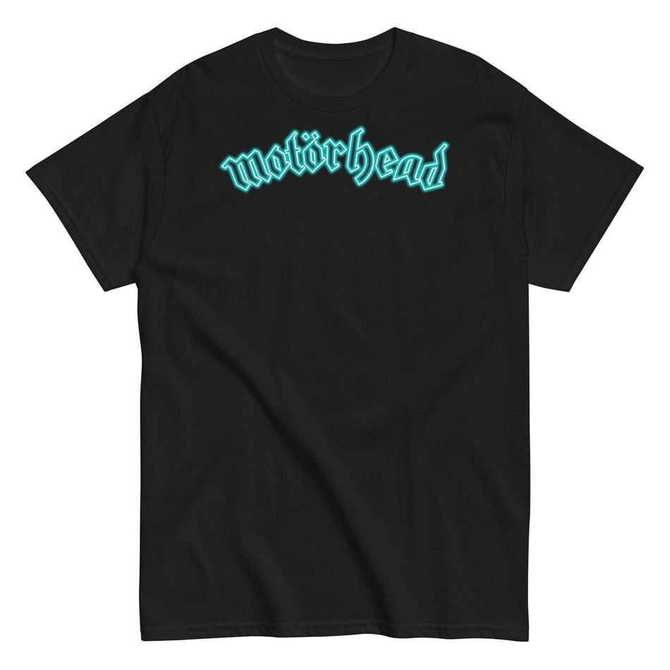 MerchMoment Motorhead - Neon Teal Moon T-Shirt Black