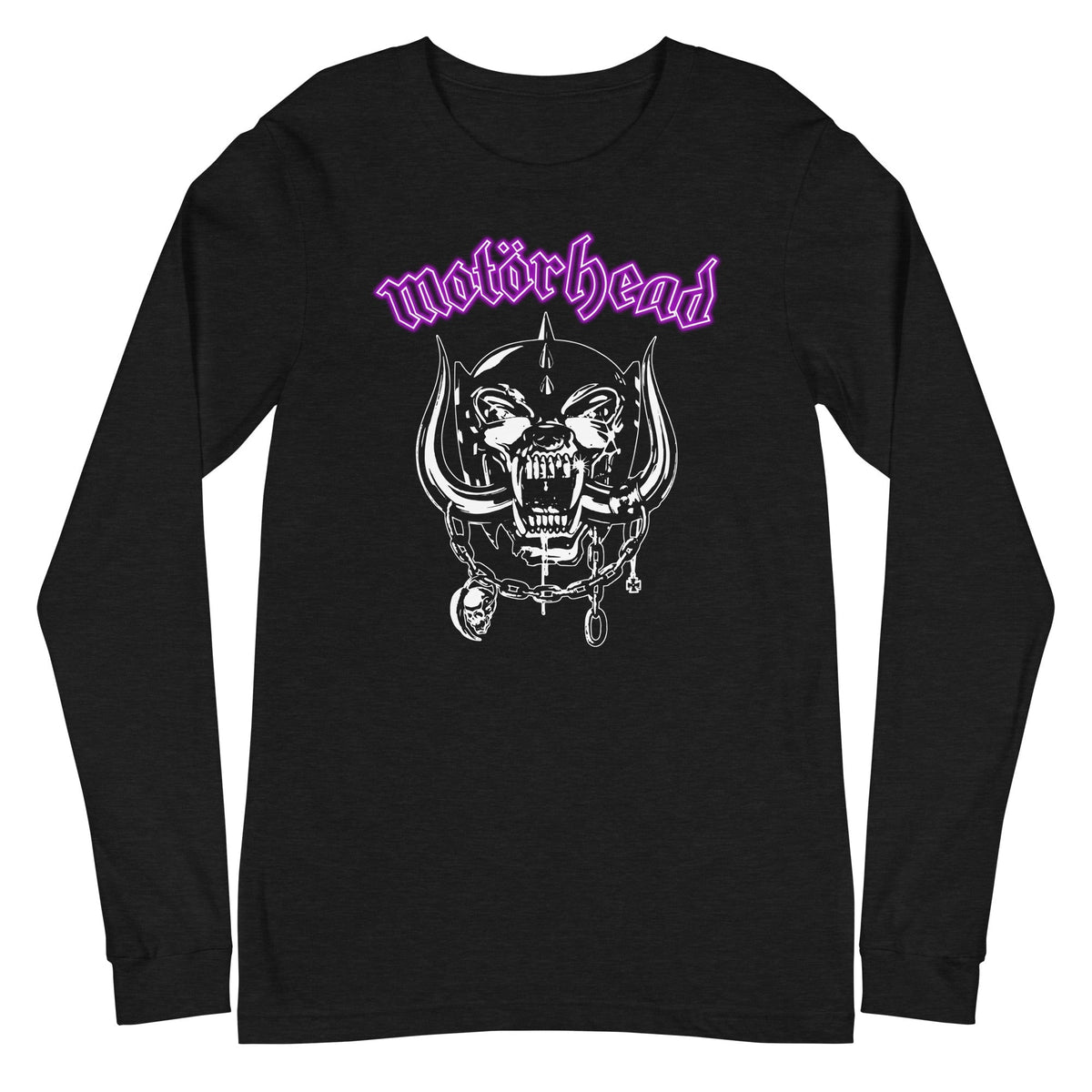 MerchMoment Motorhead - Pink Logo Long Sleeve T-Shirt Black