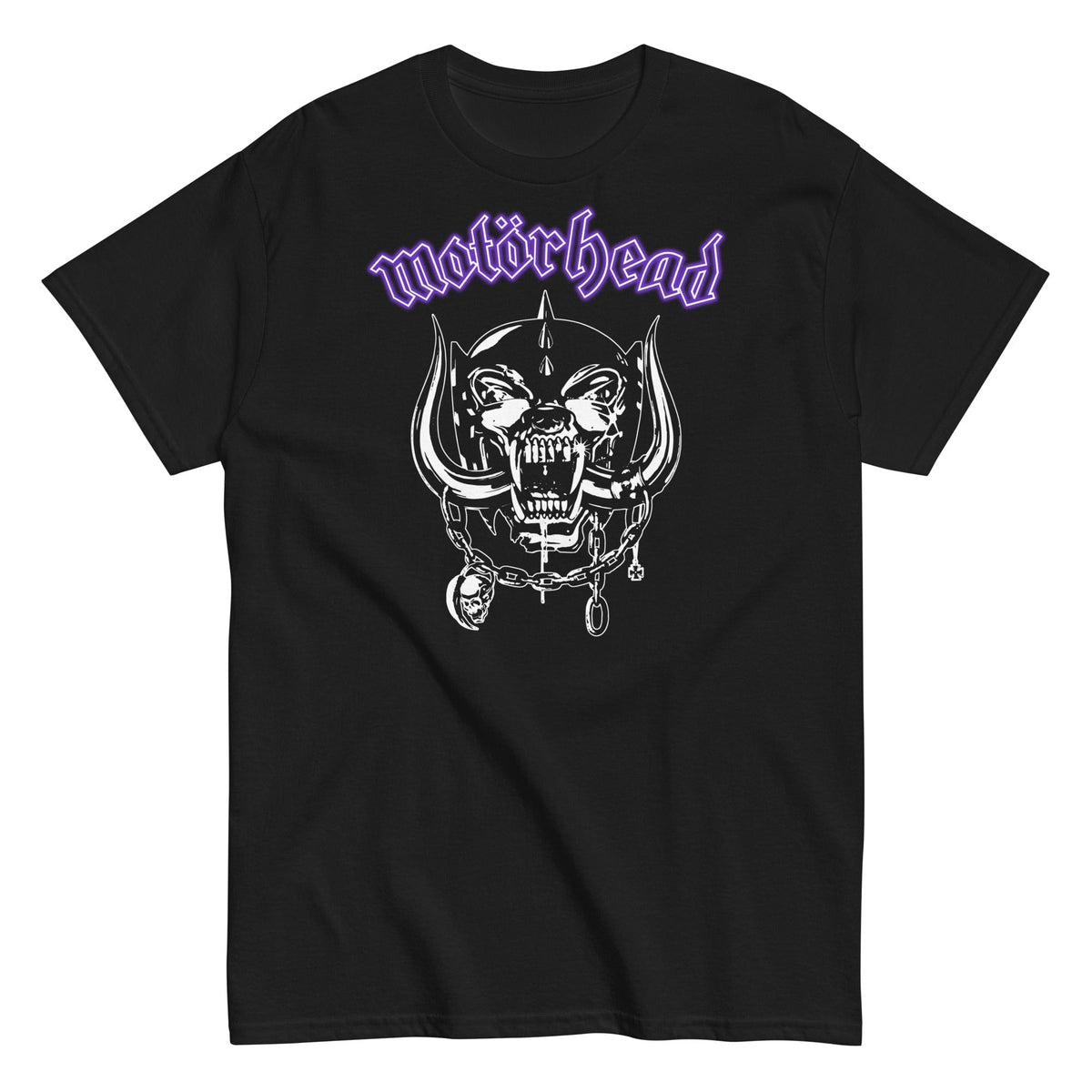 MerchMoment Motorhead - Purple Logo T-Shirt Black
