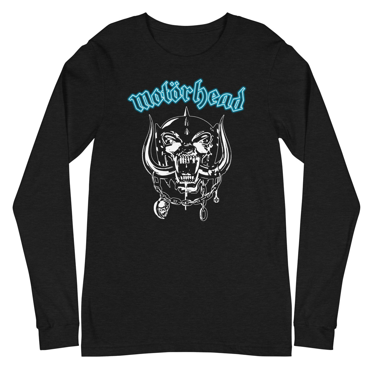 MerchMoment Motorhead - Teal Logo Long Sleeve T-Shirt Black