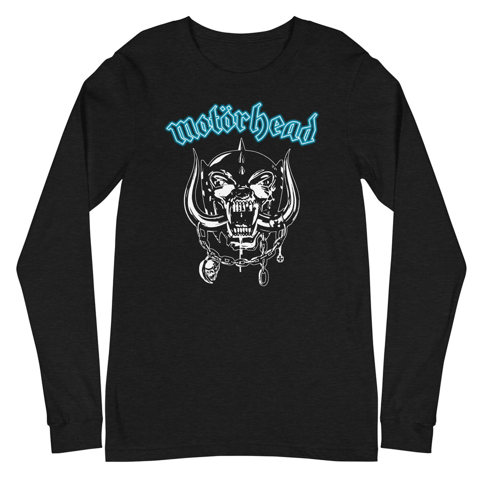 MerchMoment Motorhead - Teal Logo Long Sleeve T-Shirt Black