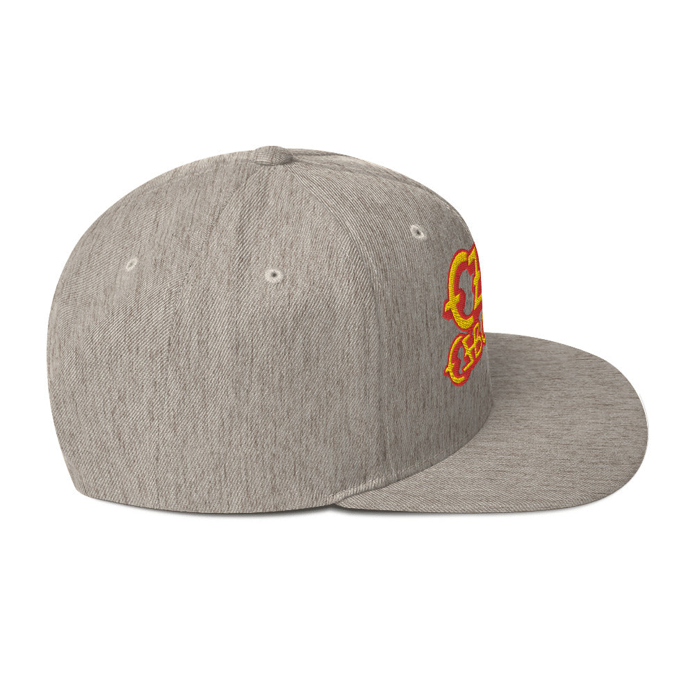 MerchMoment Ozzy Osborne Grey Embroidered Snapback Hat