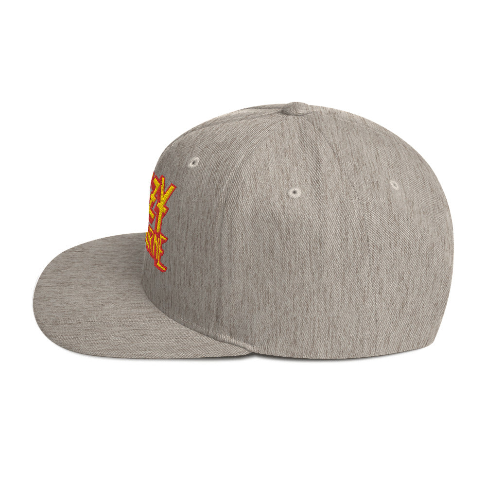 MerchMoment Ozzy Osborne Grey Embroidered Snapback Hat