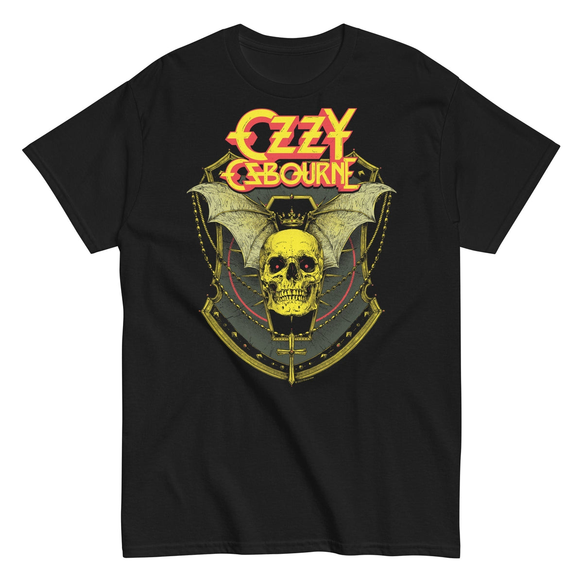 MerchMoment Ozzy Osbourne - Bat Skull T-Shirt Black