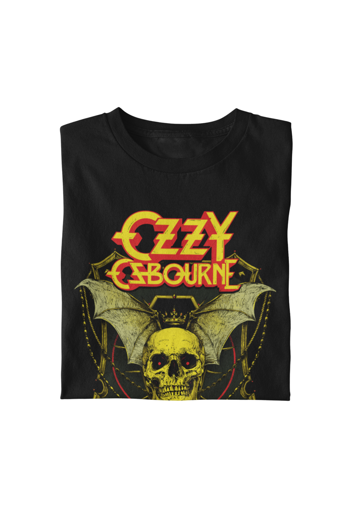 MerchMoment Ozzy Osbourne - Bat Skull T-Shirt Black