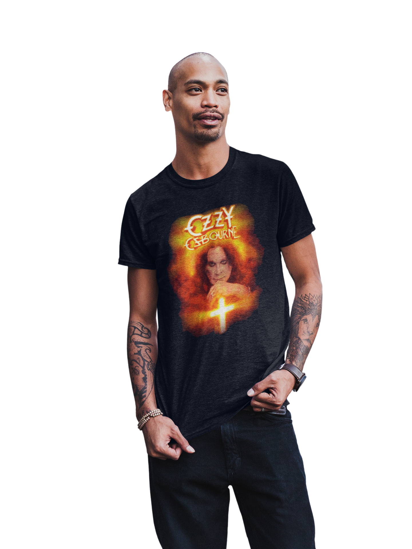 MerchMoment Ozzy Osbourne - Bow Down T-Shirt Black