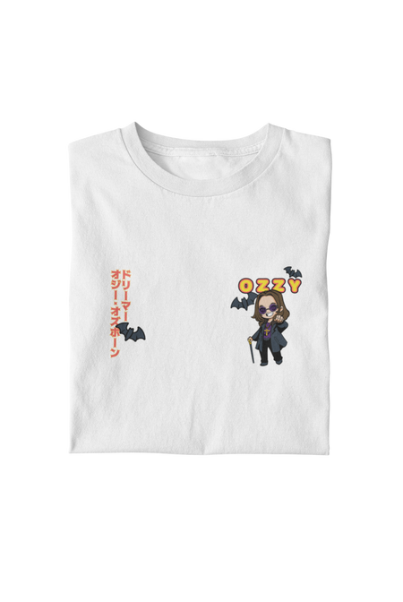 MerchMoment Ozzy Osbourne - Cartoon Logo T-Shirt White