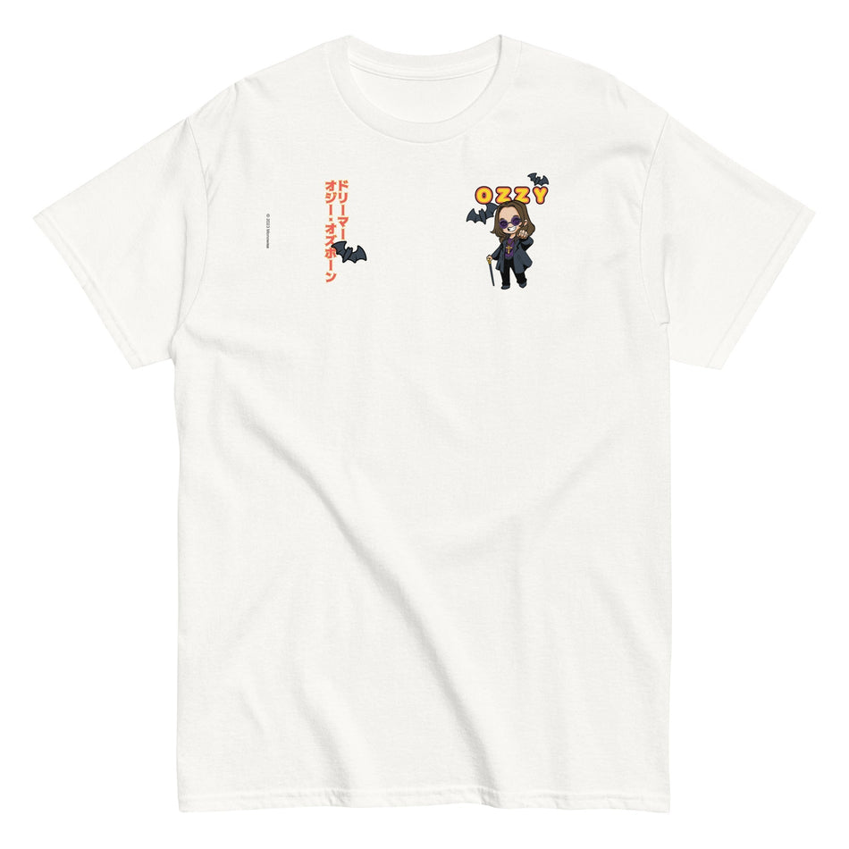 MerchMoment Ozzy Osbourne - Cartoon Logo T-Shirt White