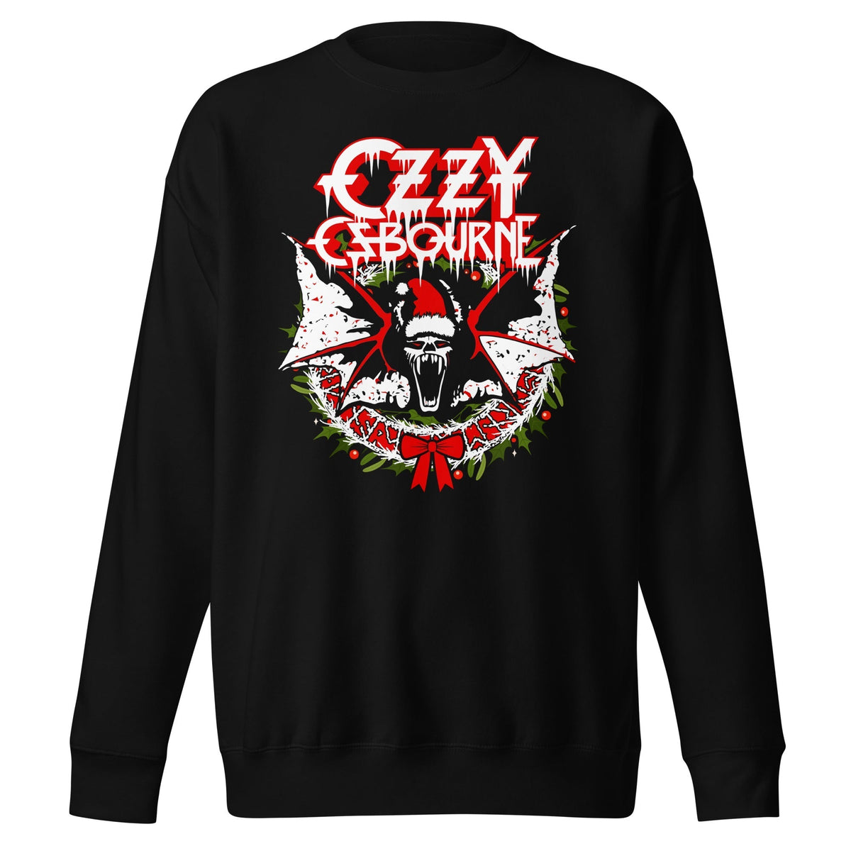 MerchMoment Ozzy Osbourne - Christmas Sweatshirt Black