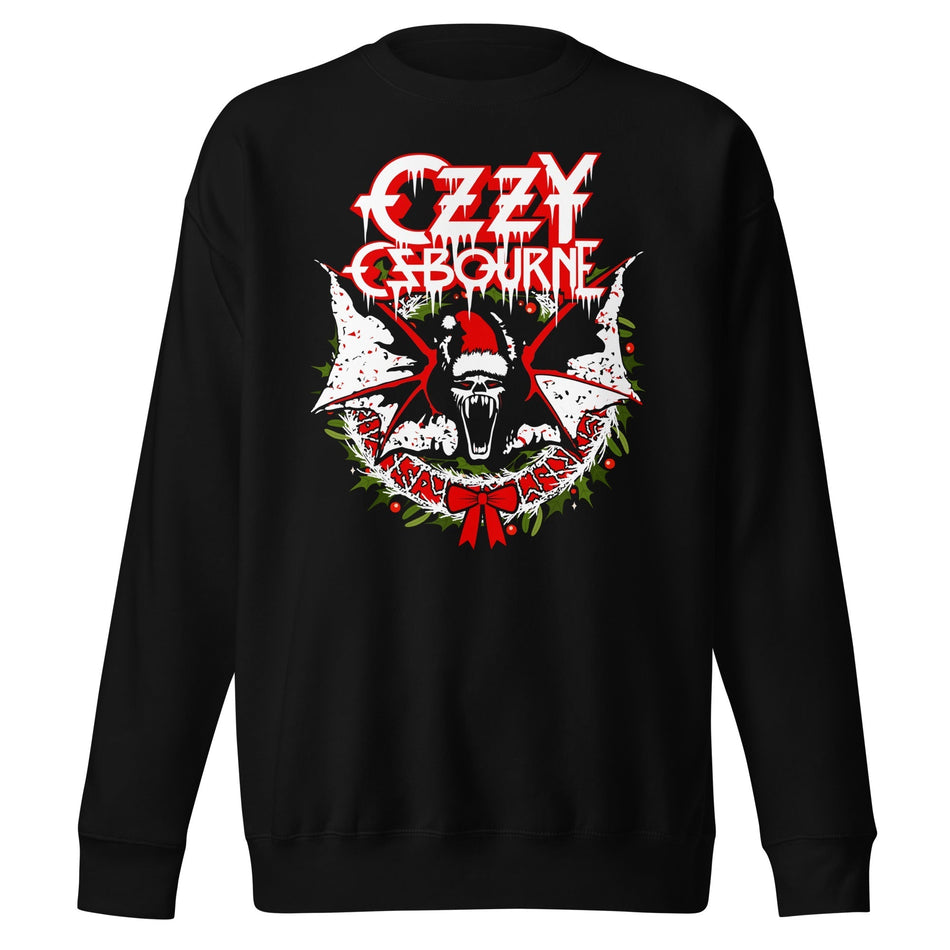 MerchMoment Ozzy Osbourne - Christmas Sweatshirt Black