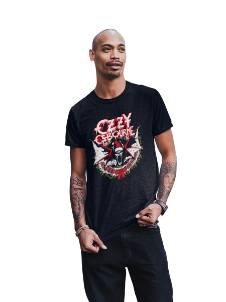 MerchMoment Ozzy Osbourne - Christmas T-Shirt Black